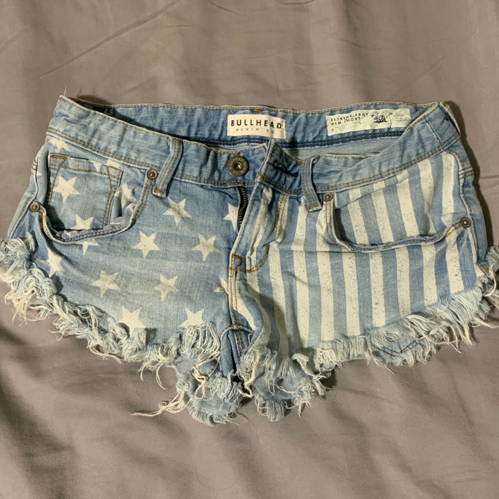 Pacsun American flag short shorts size 1